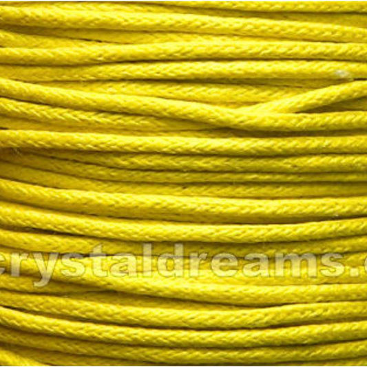 Hilo Algodon encerado 2mm x 1 metros Yellow -  - Crystaldreams Abalorios