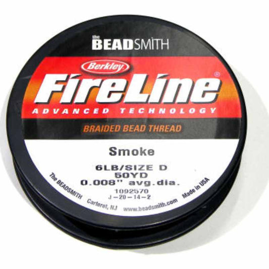 Hilo Fireline 6lb ( 0,12mm ) Smoke (gris oscuro) - 46 metros -  - Crystaldreams Abalorios