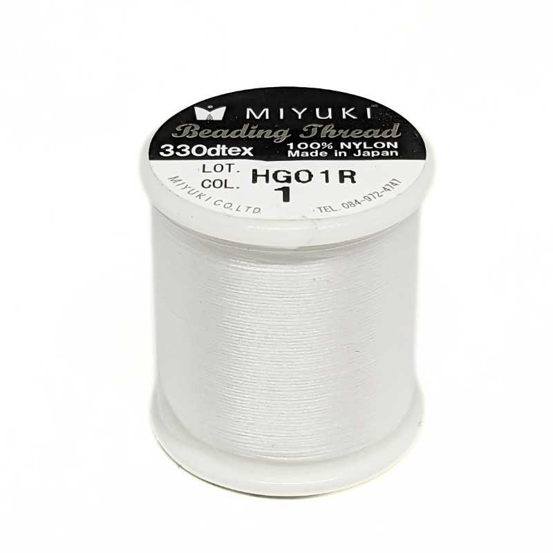 Hilo Miyuki B Ø = 0,18mm - 50 Metros Color White nº1 -  - Crystaldreams Abalorios