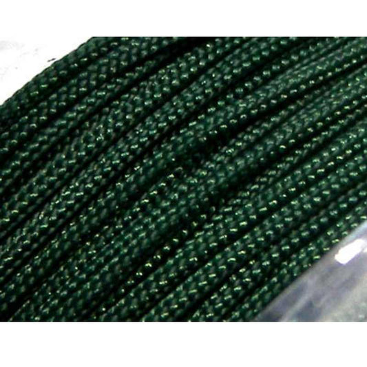 Hilo Nylon Trenzado europeo Griffin -1mm- Dk. Green x 1m. -  - Crystaldreams Abalorios