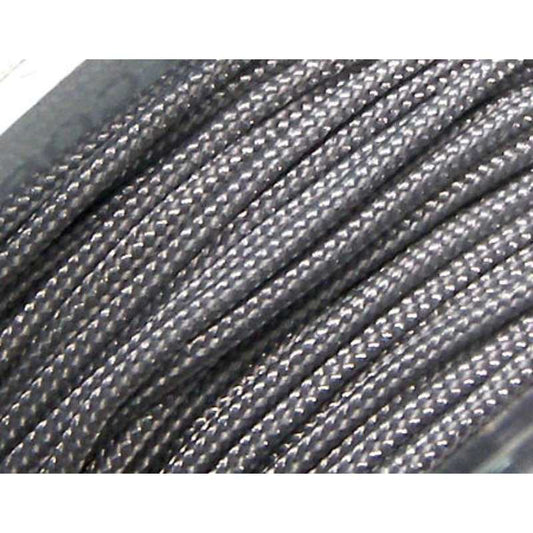 Hilo Nylon Trenzado europeo Griffin 1,5mm Dk. Grey x 1m. -  - Crystaldreams Abalorios