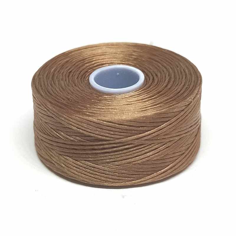 S-Lon thread D - 0,11mm - 79 yds (73m) - Color: Light Copper ...