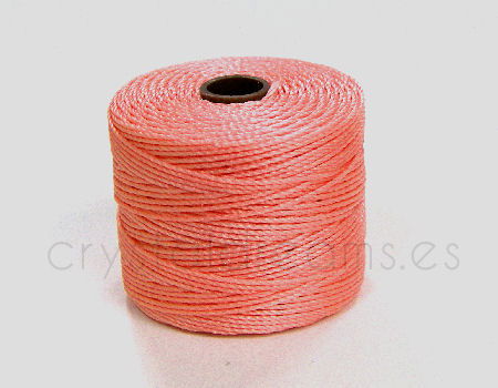 Hilo S-Lon (Superlon) Bobina 70 metros - Color: Coral Pink -  - Crystaldreams Abalorios