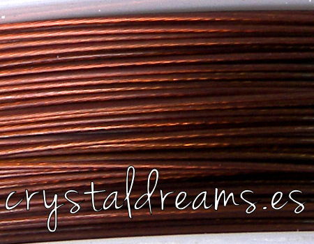 Hilo de Acero 0,45mm - Precio por metro - Brown -  - Crystaldreams Abalorios