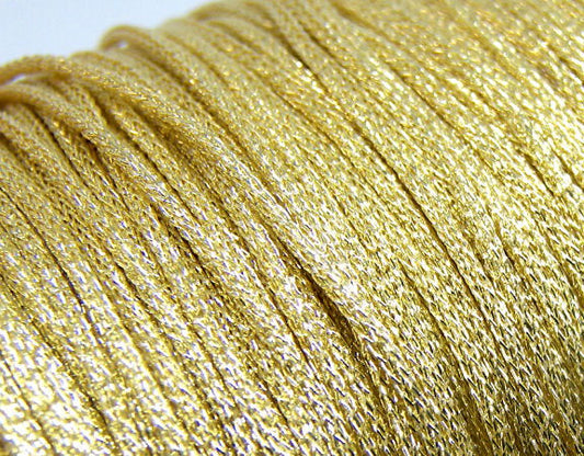 Hilo de Resina y Poliéster con efecto metálico 1mm - Gold -  - Crystaldreams Abalorios