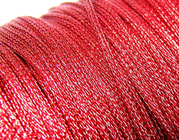 Hilo de Resina y Poliéster con efecto metálico 1mm - Red -  - Crystaldreams Abalorios