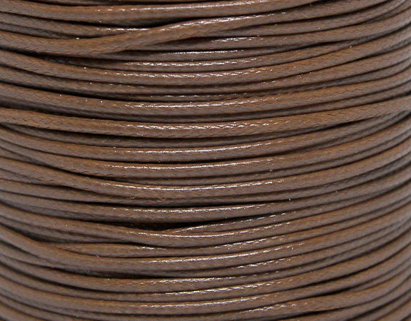 Hilo poliéster encerado 1mm x 1 metros Color  Brown -  - Crystaldreams Abalorios