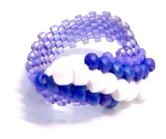 Kit completo Anillo Espiral - Blue Air -  - Crystaldreams Abalorios