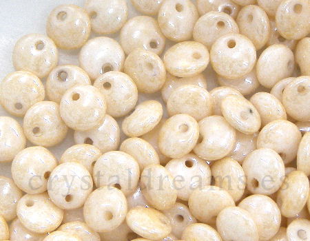 Lentil Beads 6mm - Agujero: 0.8mm - Champagne Luster -  - Crystaldreams Abalorios