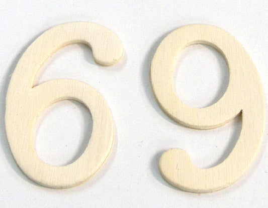 Letra de madera para decoración 5cm - 6/9 -  - Crystaldreams Abalorios