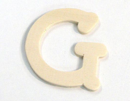 Letra de madera para decoración 5cm - G -  - Crystaldreams Abalorios