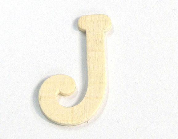 Letra de madera para decoración 5cm - J -  - Crystaldreams Abalorios
