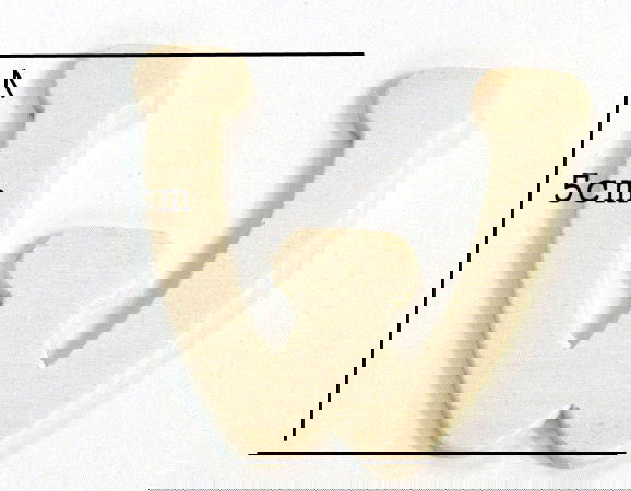 Letra de madera para decoración 5cm - W -  - Crystaldreams Abalorios