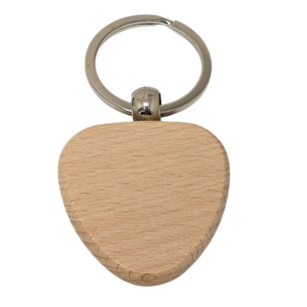 Personaliza tu llavero en madera forma corazón 76x32mm