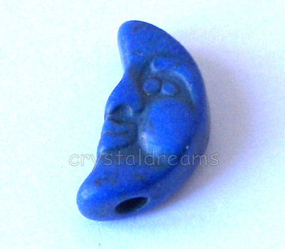 Luna de Turquesa sintetica 17x8x6mm Aguj:2mm - Blue -  - Crystaldreams Abalorios