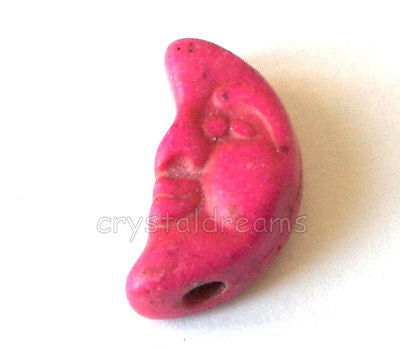 Luna de Turquesa sintetica 17x8x6mm Aguj:2mm - Fuchsia -  - Crystaldreams Abalorios