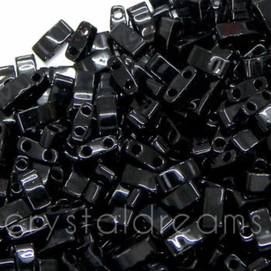 Miyuki Half-Tila - 2,5mm - 2 gr. - Black -  - Crystaldreams Abalorios