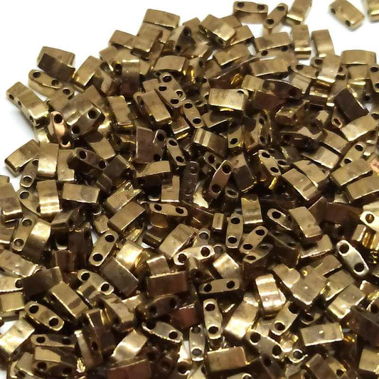 Miyuki Half-Tila - 2,5mm - 2 gr. - Dark Bronze -  - Crystaldreams Abalorios