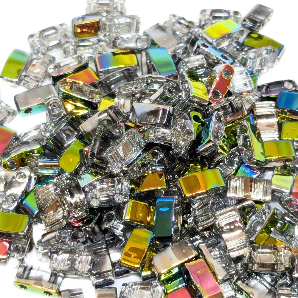 Miyuki Half-Tila 4552 - 2,5mm - 2 gr. Crystal Vitrail -  