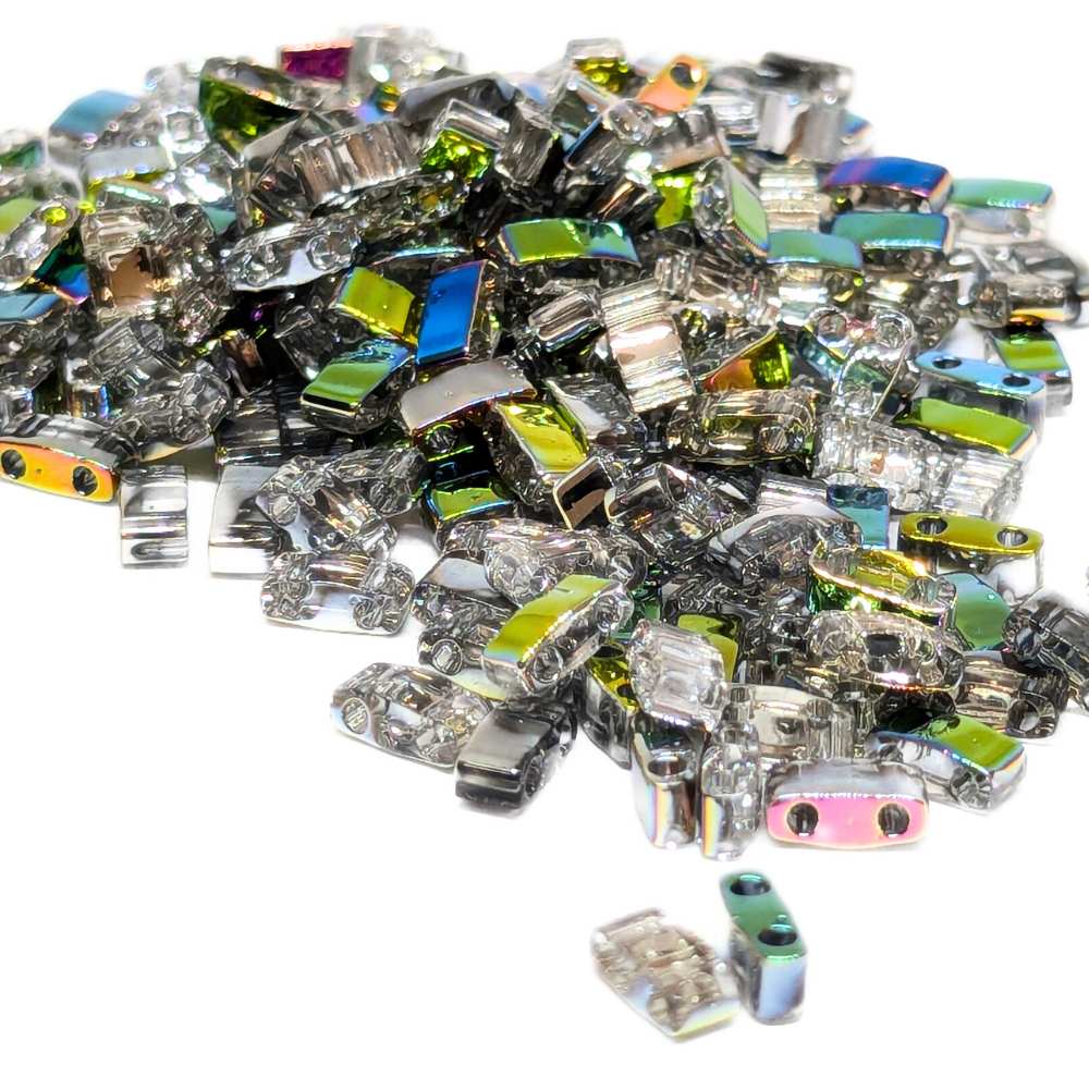 Miyuki Half-Tila 4552 - 2,5mm - 2 gr. Crystal Vitrail -  