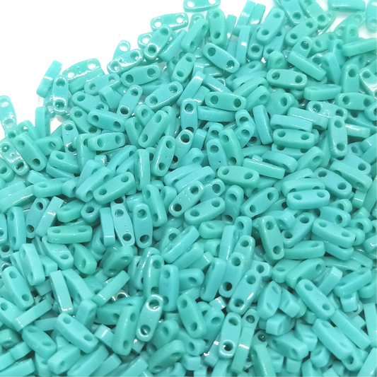 Miyuki Quarter-Tila - 5x1,2x1,9mm - 1 gr. - Opaque Turquoise -  - Crystaldreams Abalorios