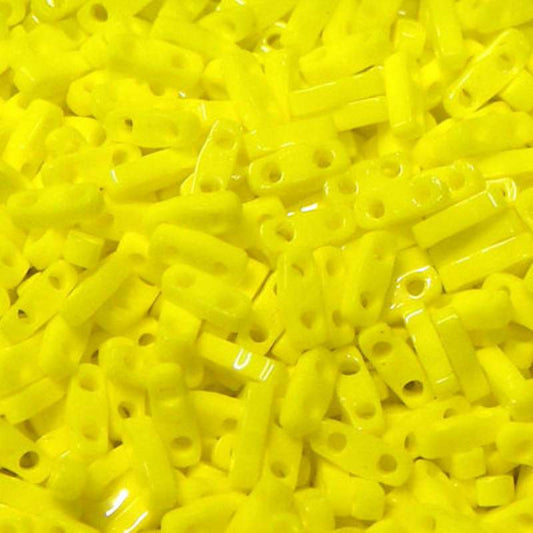 Miyuki Quarter-Tila - 5x1,2x1,9mm - 1 gr. - Opaque Yellow -  - Crystaldreams Abalorios