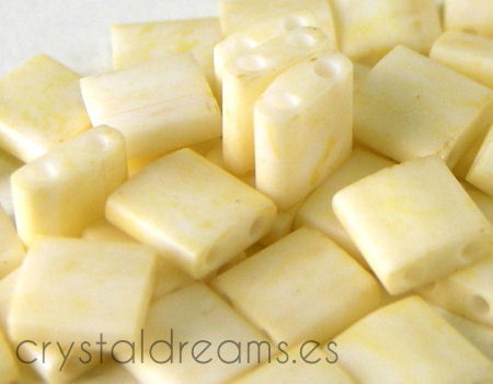 Miyuki Tila 5mm pack de 2 gr. - Matte Opal Cream -  - Crystaldreams Abalorios