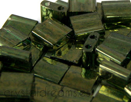 Miyuki Tila 5mm pack de 2 gr. - Olive Gold Luster -  - Crystaldreams Abalorios