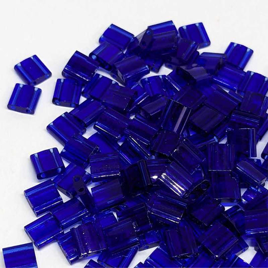 Miyuki Tila 5mm pack de 2 gr. - Trasparent Cobalt -  - Crystaldreams Abalorios