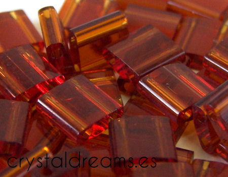 Miyuki Tila 5mm pack de 2 gr. - Trasparent Dark Topaz -  - Crystaldreams Abalorios