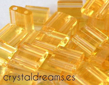 Miyuki Tila 5mm pack de 2 gr. - Trasparent Light Topaz -  - Crystaldreams Abalorios