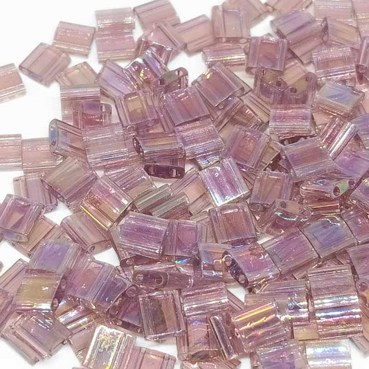 Miyuki Tila 5mm pack de 2 gr. - Trasparent Smoky Amethyst AB -  - Crystaldreams Abalorios