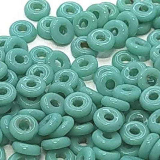 O-Beads - paquete de 1gr. - Color: Opaque Turquoise -  - Crystaldreams Abalorios