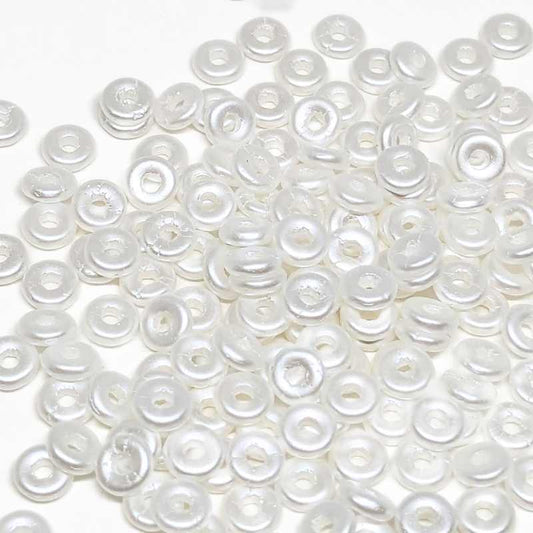 O-Beads - paquete de 1gr. - Color: Pastel White -  - Crystaldreams Abalorios