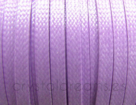 POLIÉSTER ENCERADO PLANO 4x1mm - MEDIM PURPLE -  - Crystaldreams Abalorios