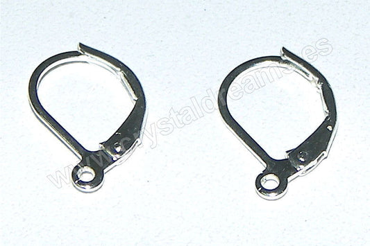 Pendientes a Gancho Cerrado - 2 Piezas - 10mm x 15mm Agujero:1mm -  - Crystaldreams Abalorios