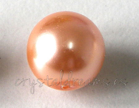 Perlas de Vidrio  10mm - Peach -  - Crystaldreams Abalorios