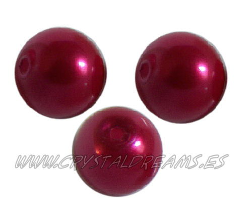 Perlas de Vidrio  10mm - Raspberry -  - Crystaldreams Abalorios