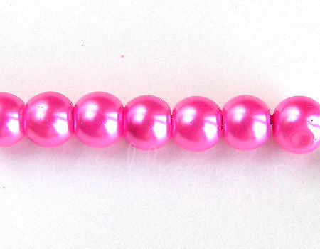 Perlas de Vidrio  6mm - Agujero: 0,5mm - Dark Rose -  - Crystaldreams Abalorios