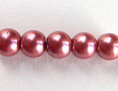 Perlas de Vidrio  8mm - Agujero: 1mm - Peach Brown -  - Crystaldreams Abalorios