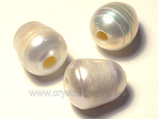 Perlas de agua dulce Estrias 5gr.11x9mm approx  Agujero 1,5mm -  - Crystaldreams Abalorios