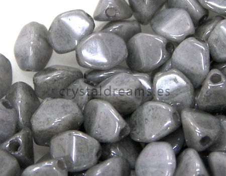 Pinch Beads 5mm - 25 Piezas - Color: Grey Luster -  - Crystaldreams Abalorios