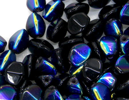 Pinch Beads 5mm - 25 Piezas - Color: Jet AB -  - Crystaldreams Abalorios