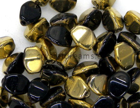 Pinch Beads 5mm - 25 Piezas - Color: Jet Amber -  - Crystaldreams Abalorios