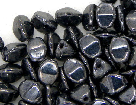 Pinch Beads 5mm - 25 Piezas - Color: Jet Hematite -  - Crystaldreams Abalorios