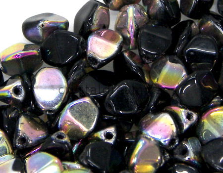 Pinch Beads 5mm - 25 Piezas - Color: Jet Vitrail -  - Crystaldreams Abalorios