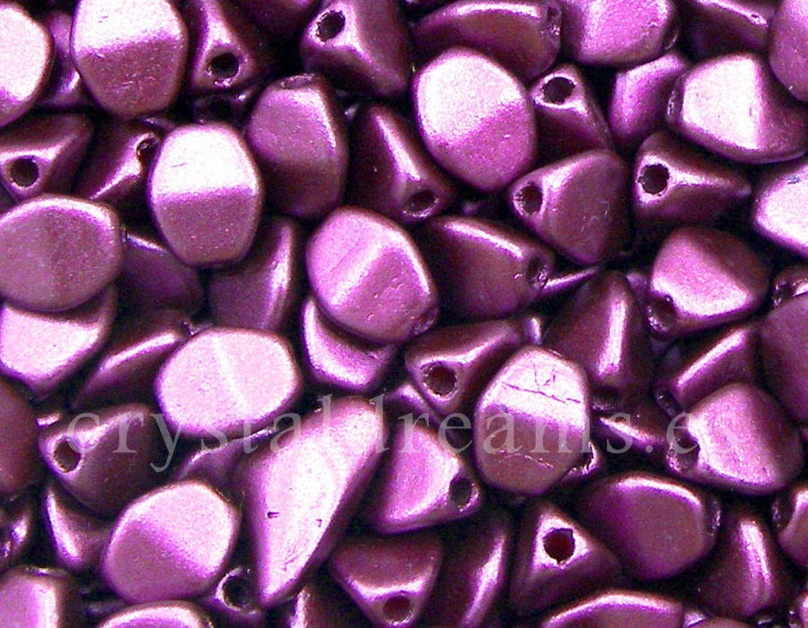 Pinch Beads 5mm - 25 Piezas - Color: Pastel Bordeaux -  - Crystaldreams Abalorios