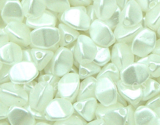 Pinch Beads 5mm - 25 Piezas - Color: Pastel White -  - Crystaldreams Abalorios