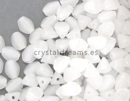 Pinch Beads 5mm - 25 Piezas - Color: White -  - Crystaldreams Abalorios