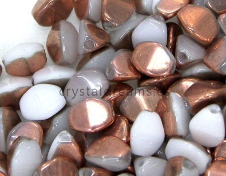 Pinch Beads 5mm - 25 Piezas - Color: White Gold Capri -  - Crystaldreams Abalorios